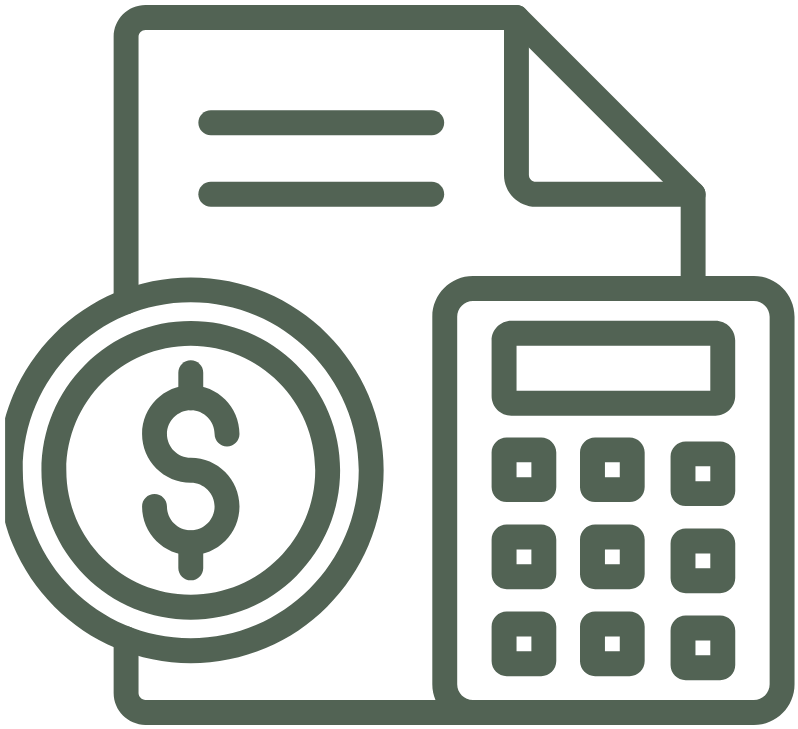 Ícone apuração de valores